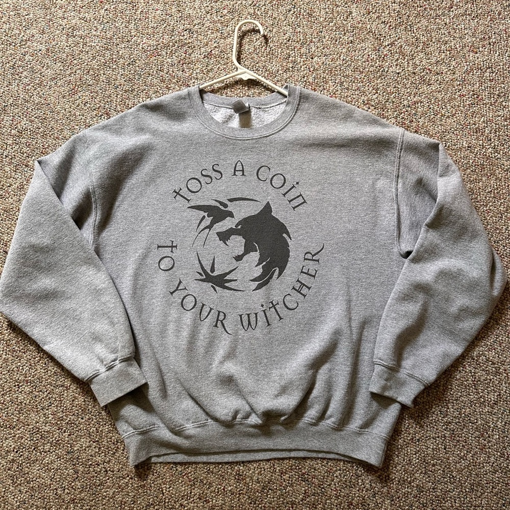 The Witcher Gray Graphic Sweatshirt